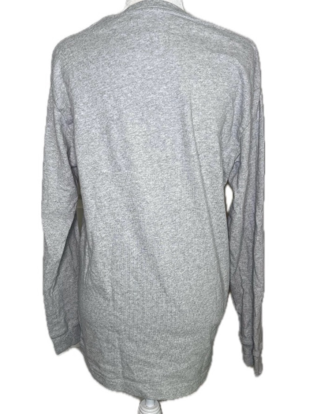 Kith Men's Gray Box Logo Long Sleeve Classic Tee Shirt Excellent L Large - Picture 4 of 9